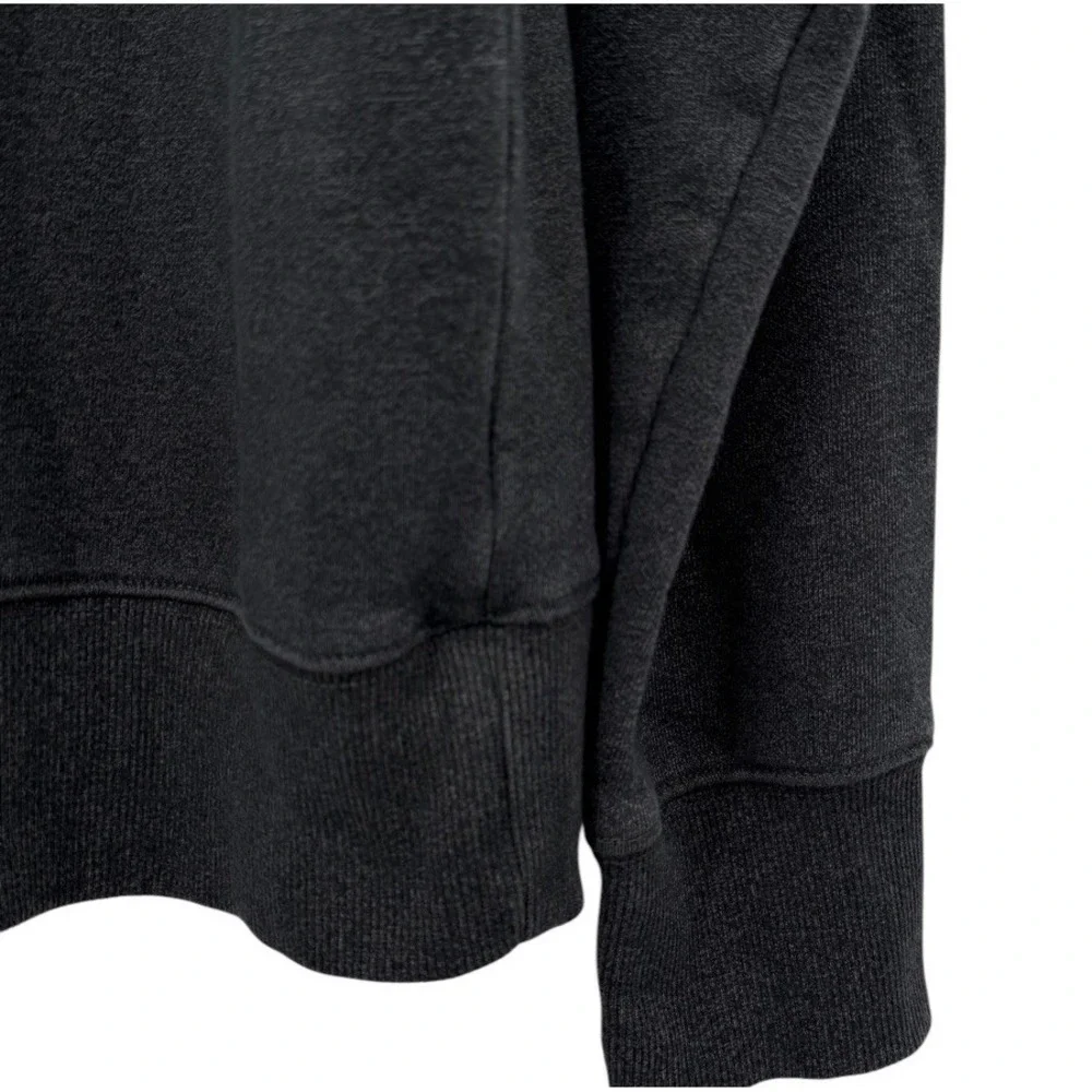 The North Face Hoodie Men's Medium Gray Red Box Logo Pullover Sweatshirt